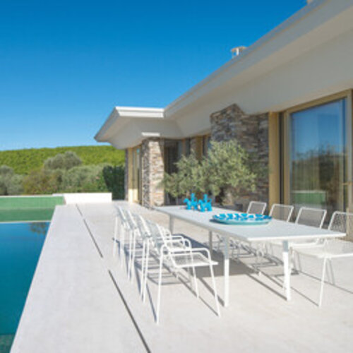 Emu Plus4 verlengbare tuintafel maple red 220+110 x 90