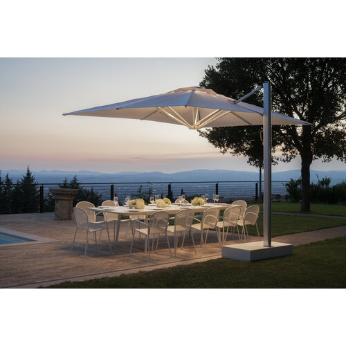 Emu Plus4 verlengbare tuintafel grey-green 220+110 x110