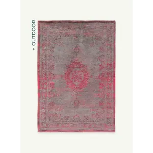 Louis De Poortere Rugs Medallion Pink Flash tapis Fading World Collection