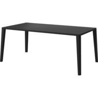 Graceful eettafel zwartgebeitst eiken massief 95 x 180 cm - 30 mm TOONZAALMODEL