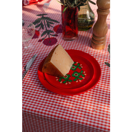 Maison Dînette Fabry tomato tafelkleed 360 x 170 Maison Dînette Fabry tomato tafelkleed 360 x 170