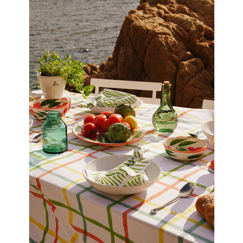 Maison Dînette Rothko peach tafelkleed 360 x 170