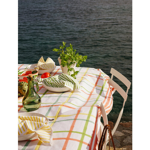 Maison Dînette Rothko peach tafelkleed 360 x 170