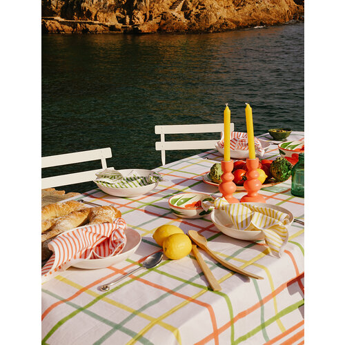 Maison Dînette Rothko peach tafelkleed 360 x 170