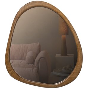 WOOOD Leif miroir en bois naturel 48 x 44 cm
