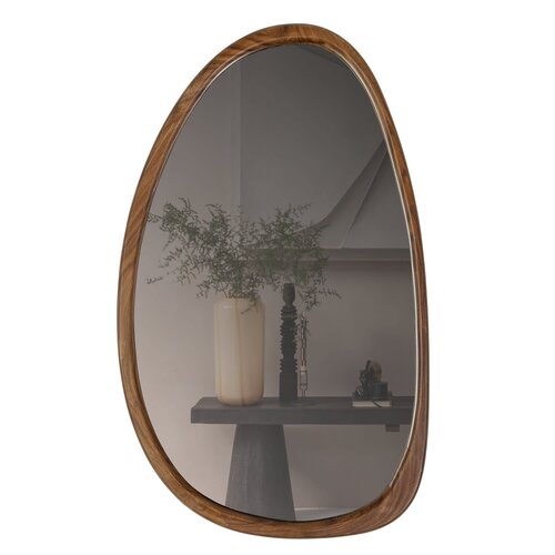WOOOD Leif spiegel hout naturel 64x 38 cm WOOOD Leif spiegel hout naturel 64x 38 cm