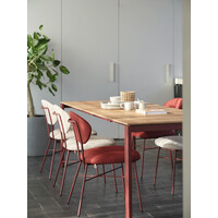 Altera verlengbare eettafel T0602 blad eik onderstel metaal rost + 2 verlengstukken