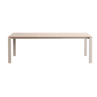 Altera verlengbare eettafel T0501 blad eik onderstel metaal cool grey + 1 verlengstuk