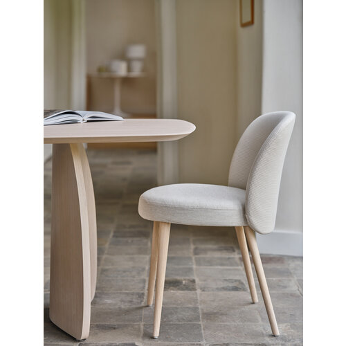Mobitec Dolmen T0400 boot ovale eettafel massief eikenhout