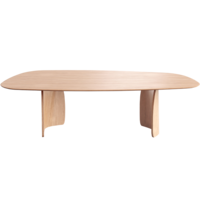 Dolmen T0100 organische eettafel massief eikenhout