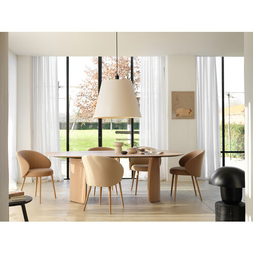 Mobitec Neo eetkamerstoel C0252 houten onderstel
