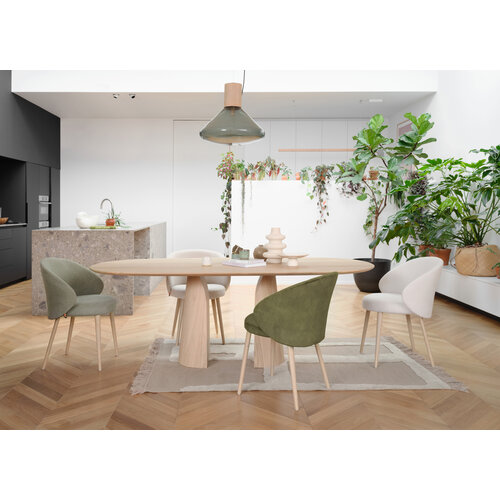 Mobitec Neo eetkamerstoel C0252 houten onderstel