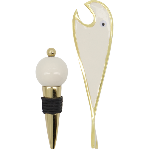 House Doctor Open bar accessoires, gold, sand - set van 2 House Doctor Open bar accessoires, gold, sand - set van 2