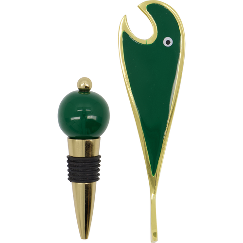House Doctor Open bar accessoires, gold, green - set van 2 House Doctor Open bar accessoires, gold, green - set van 2