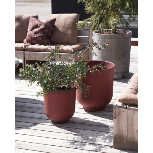 House Doctor Vig bloempot burnt henna Ø 30 cm