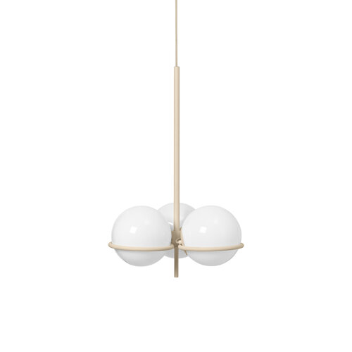 Ferm Living Era chandelier hanglamp eggshell