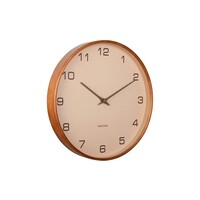 Acento wandklok sand brown