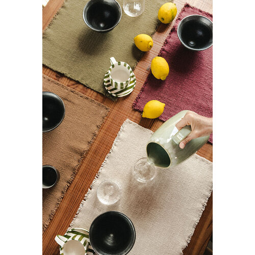 Lorena Canals Handloom placemat Naturel - set van 2