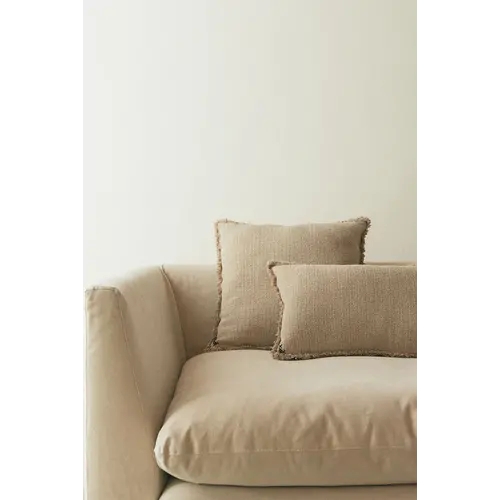 Lorena Canals Handloom rechthoekig kussen beige