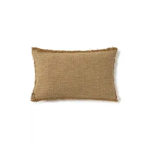 Lorena Canals Handloom coussin rectangulaire ocre