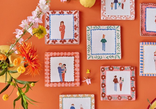 Carreaux et assiettes décoratives