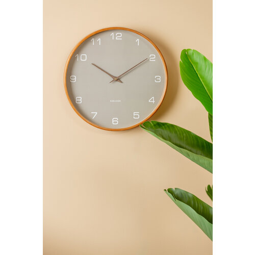 Karlsson Acento wandklok sand brown