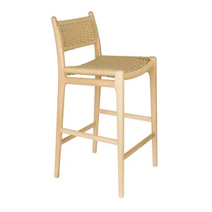 Dutchbone Cecile chaise de comptoir naturel Dutchbone Cecile chaise de comptoir naturel