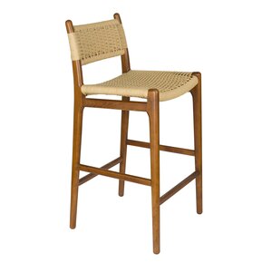 Dutchbone Cecile chaise de comptoir en noyer Dutchbone Cecile chaise de comptoir en noyer