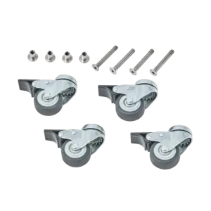 Glatz Lot de roulettes pivotantes galva (4 pcs) pour pied de parasol granit 40/55/90/120 kg Ø5cm, H=7cm