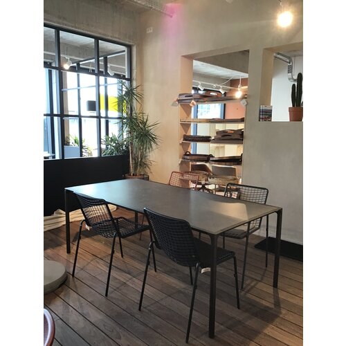 Emu Terramare tuintafel 203 X 103 indian brown tafelblad gress grey dark - TOONZAALMODEL