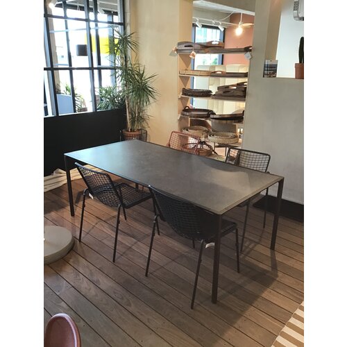 Emu Terramare tuintafel 203 X 103 indian brown tafelblad gress grey dark - TOONZAALMODEL
