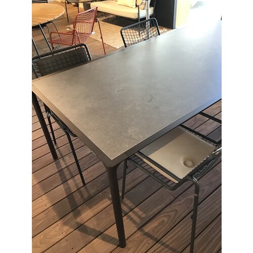 Emu Terramare tuintafel 203 X 103 indian brown tafelblad gress grey dark - TOONZAALMODEL