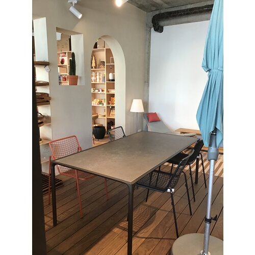 Emu Terramare tuintafel 203 X 103 indian brown tafelblad gress grey dark - TOONZAALMODEL