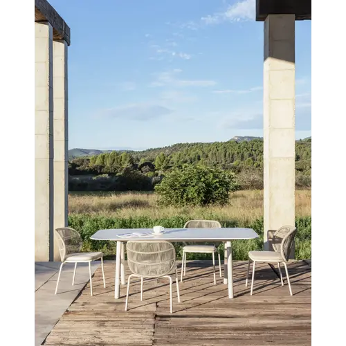 Vincent Sheppard Kodo tuinstoel dune white incl. zitkussen - TOONZAALMODEL