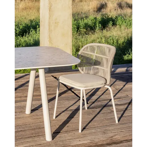 Vincent Sheppard Kodo tuinstoel dune white incl. zitkussen - TOONZAALMODEL
