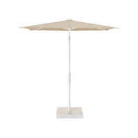 Twist parasol cream 240 x 240 incl. staander & voet - TOONZAALMODEL