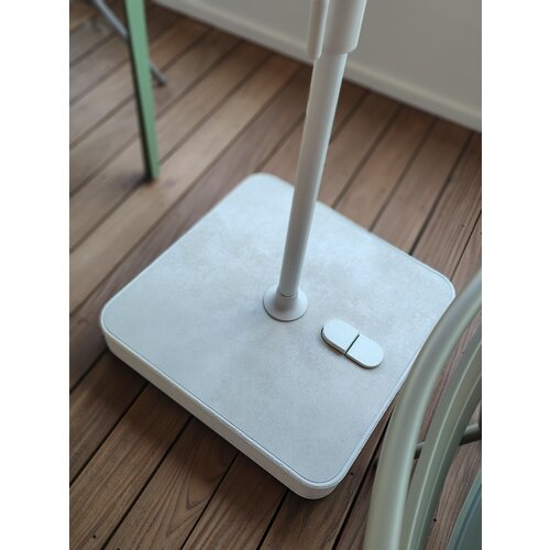 Glatz Twist parasol cream 240 x 240 incl. staander & voet - TOONZAALMODEL