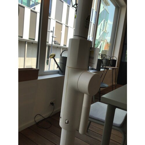Glatz Twist parasol cream 240 x 240 incl. staander & voet - TOONZAALMODEL