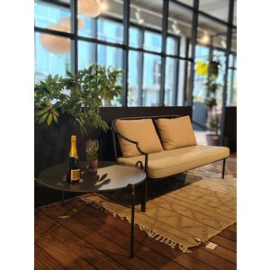 Emu Set : Como banc de jardin antique iron incl. coussins assise & dossier + table basse - MODÈLE D'EXPOSITION