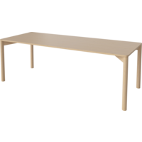 Pana eettafel witgepigmenteerde geoliede eik 220 x 90 - TOONZAALMODEL