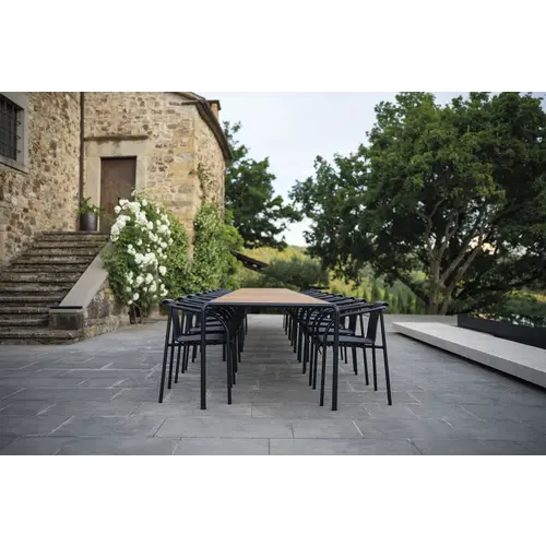 Houe Avanti tuintafel medium incl. 1 verlengstuk - thermo ash - TOONZAALMODEL