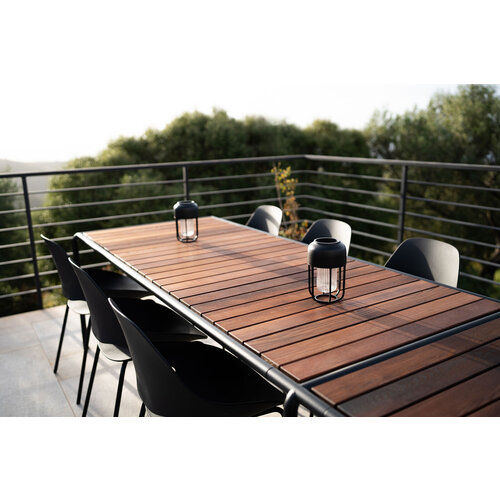 Houe Avanti tuintafel medium incl. 1 verlengstuk - thermo ash - TOONZAALMODEL