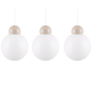 Globen Lighting Set van 3: Ripley 25 hanglamp beige TOONZAALMODEL
