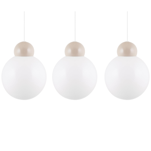 Globen Lighting Set van 3: Ripley 25 hanglamp beige TOONZAALMODEL