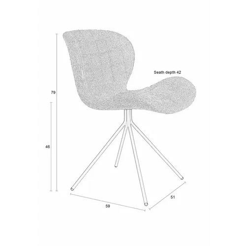 Zuiver Set van 2: OMG eetkamerstoel off-white - TOONZAALMODEL