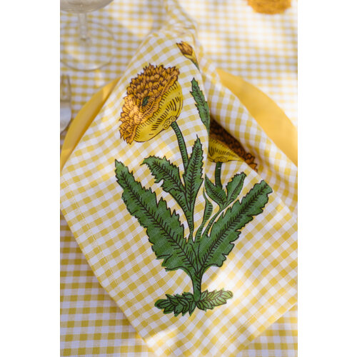 Maison Dînette Fabry yellow tafelkleed 300 x 170 Maison Dînette Fabry yellow tafelkleed 300 x 170