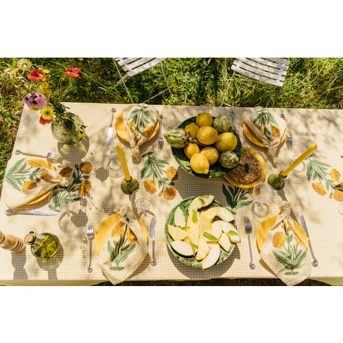 Maison Dînette Fabry yellow tafelkleed 300 x 170