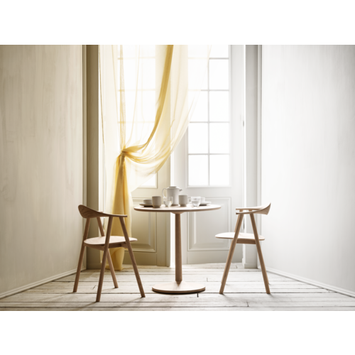 Bolia Turned ronde eettafel gelakt eiken natuur Ø 75 cm