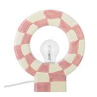 Vialini tafellamp roze keramiek