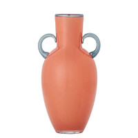 Anniversary vaas oranje glas